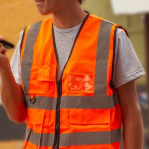 chaleco naranja reflectivo