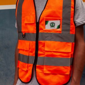 chaleco naranja reflectivo
