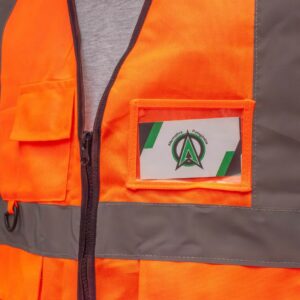 chaleco naranja reflectivo