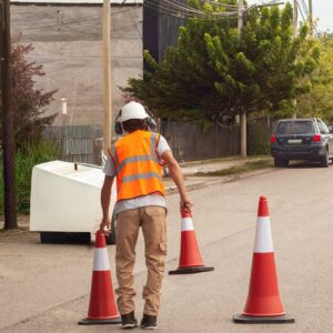 chaleco naranja reflectivo