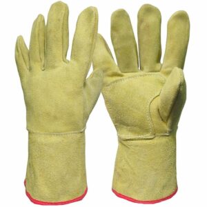 guante vaqueta descarne puño corto